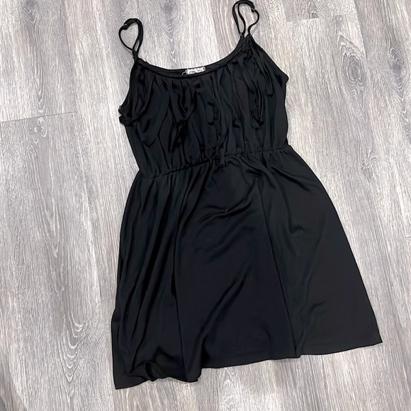 Eyeshadow Dresses & Skirts - Black fringe Dress / coverup